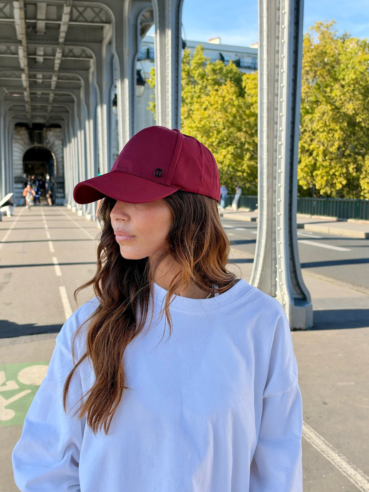 Casquette baseball imperméable – Bordeaux