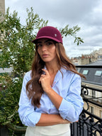 Casquette Billy en laine feutrine – Bordeaux – vue 3