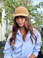 Casquette Billy en laine feutrine – Camel – vue 2