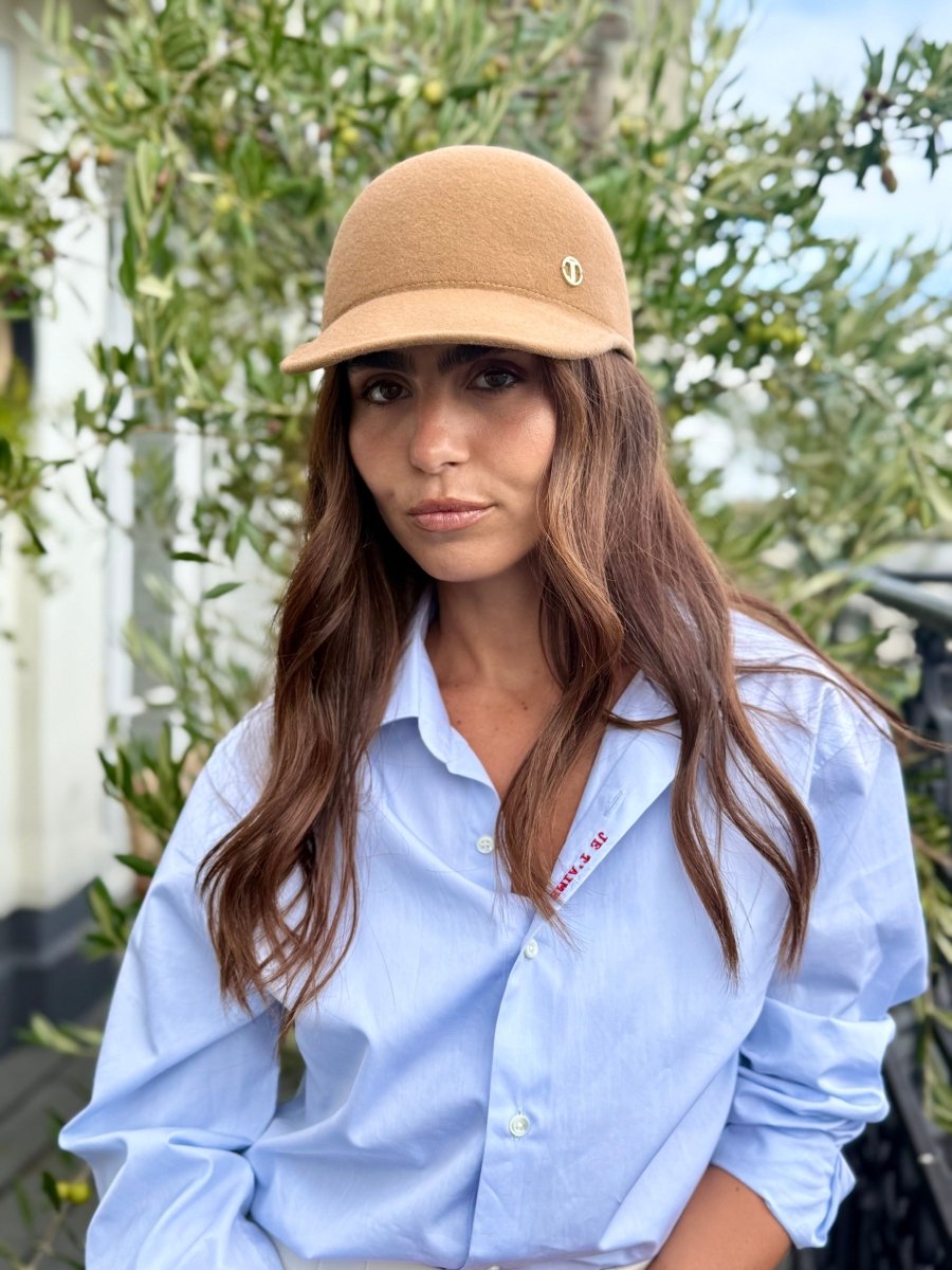 Casquette Billy en laine feutrine – Camel – vue 2