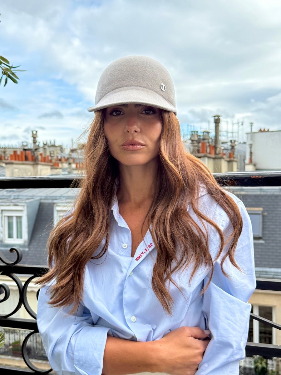 Casquette Billy en laine feutrine – Gris – vue 1