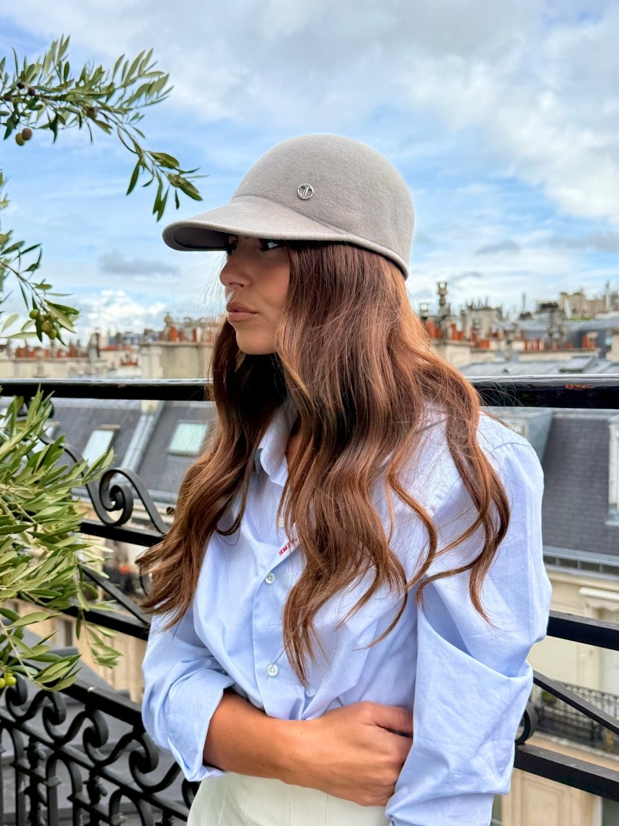 Casquette Billy en laine feutrine – Gris – vue 2