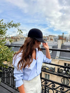 Casquette Billy en laine feutrine – Noir – vue 3