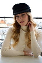 Casquette marin en laine – Noir – vue 2