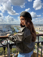 Casquette Plate Bombée en Laine Choco - Joe & Mey