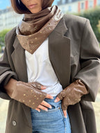 Coffret Triangle & Mitaines Œillets choco - Joe & Mey