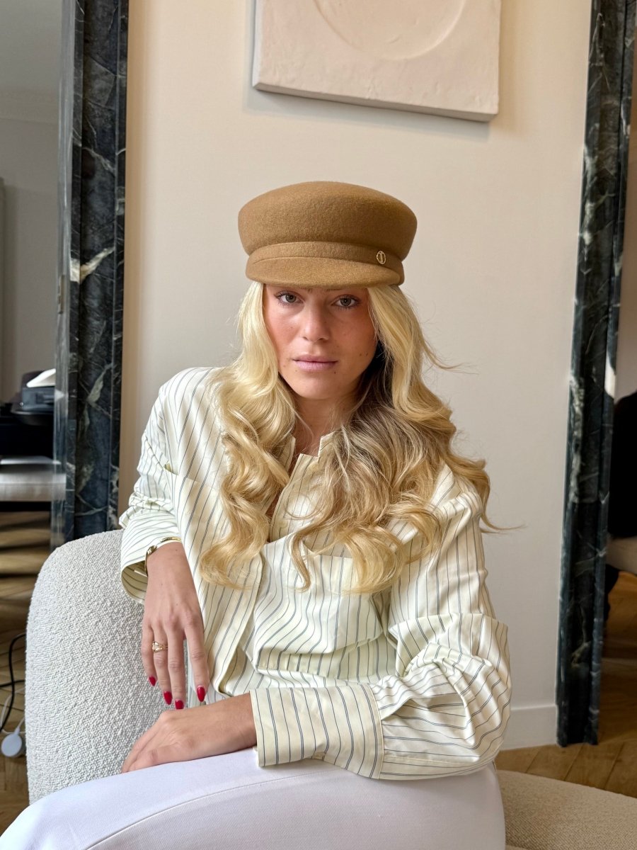 James Casquette en Laine Camel - Joe & Mey