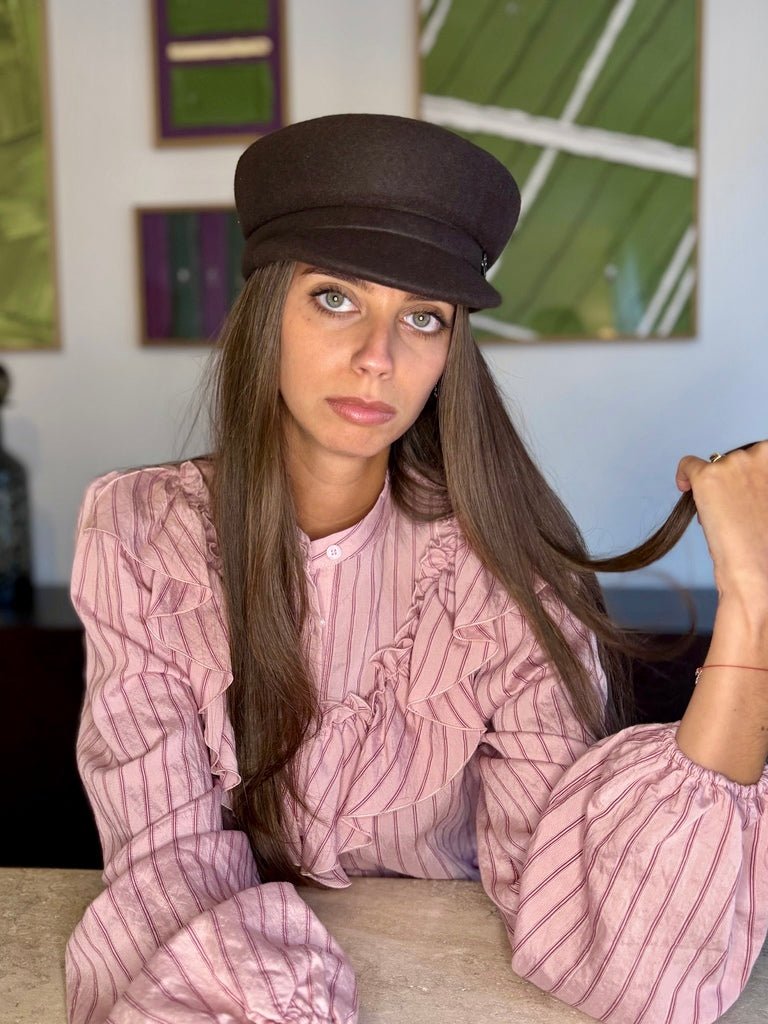 James Casquette en Laine Choco - Joe & Mey