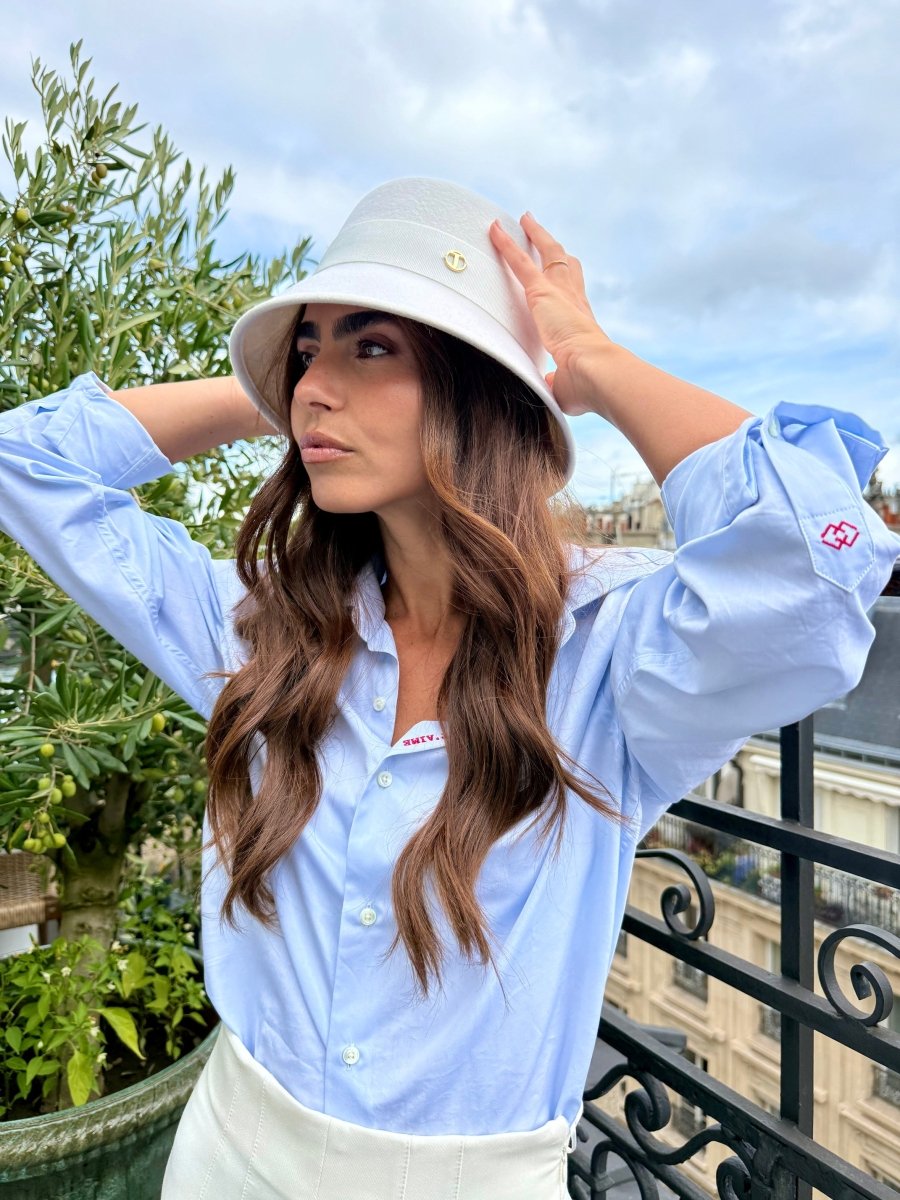 Mary Bob court 5 cm en Laine Blanc - Joe & Mey