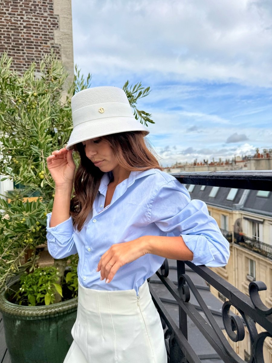 Mary Bob court 5 cm en Laine Blanc - Joe & Mey