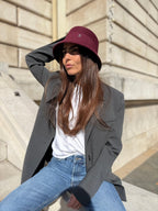 Mary Bob court 5 cm en Laine Bordeaux - Joe & Mey