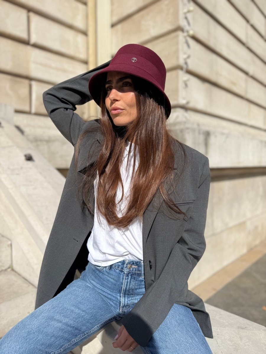 Mary Bob court 5 cm en Laine Bordeaux - Joe & Mey