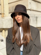 Mary Bob court 5 cm en Laine Choco - Joe & Mey