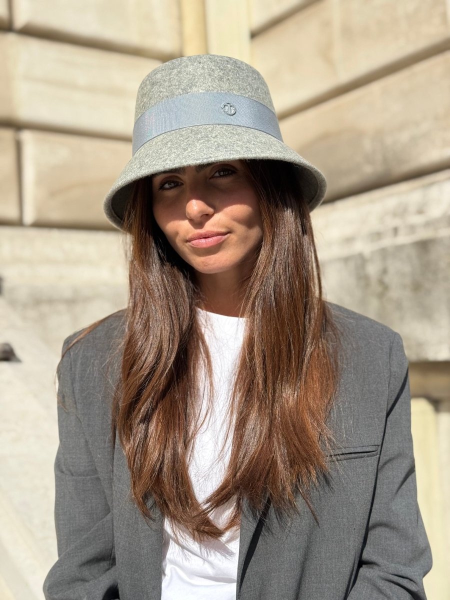 Mary Bob court 5 cm en Laine Gris chiné claire - Joe & Mey