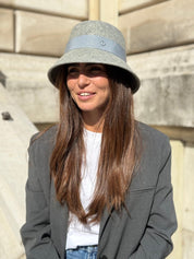 Mary Bob court 5 cm en Laine Gris chiné claire - Joe & Mey