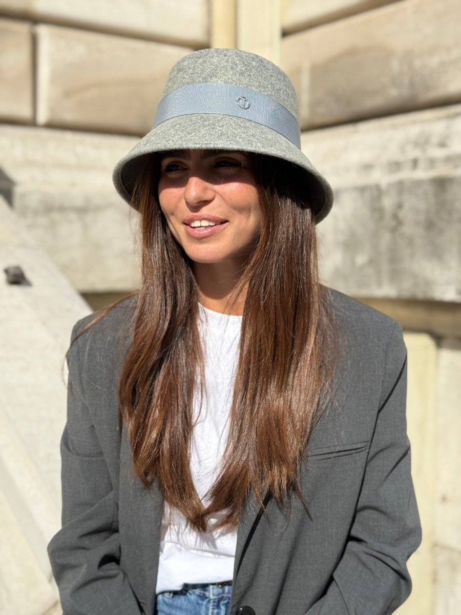 Mary Bob court 5 cm en Laine Gris chiné claire - Joe & Mey