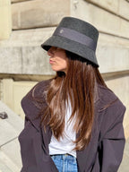 Mary Bob court 5 cm en Laine Gris chiné foncé - Joe & Mey