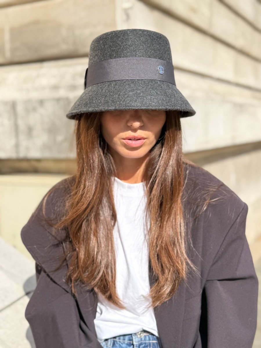 Mary Bob court 5 cm en Laine Gris chiné foncé - Joe & Mey