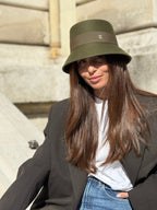 Mary Bob court 5 cm en Laine Kaki - Joe & Mey