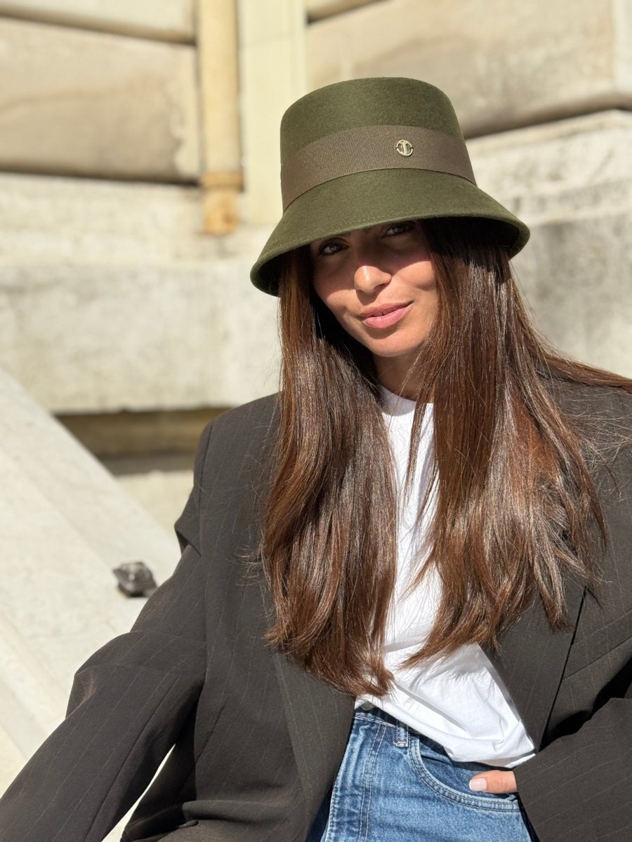 Mary Bob court 5 cm en Laine Kaki - Joe & Mey