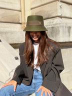 Mary Bob court 5 cm en Laine Kaki - Joe & Mey