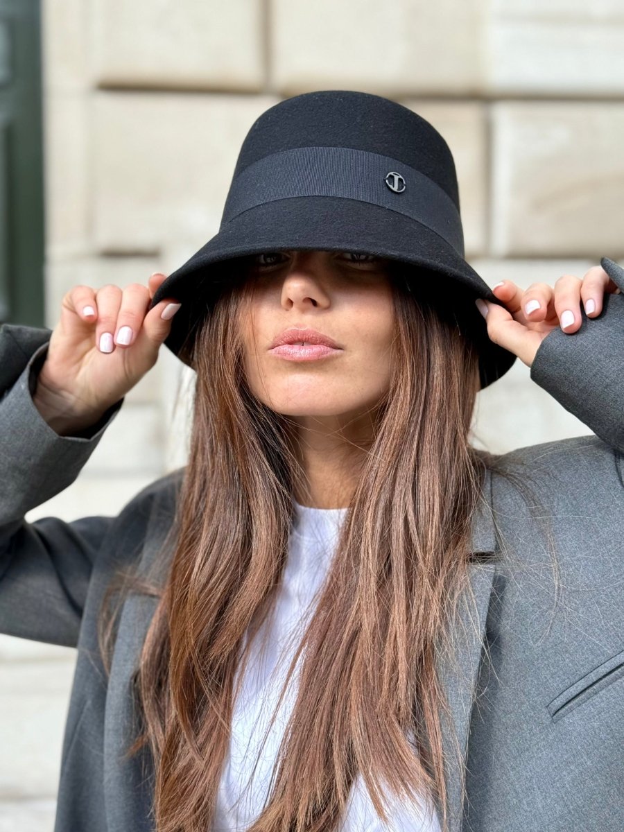 Mary Bob court 5 cm en Laine Noir - Joe & Mey