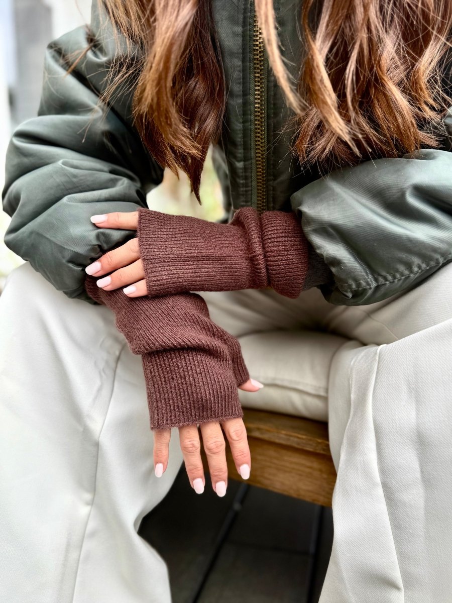 Mitaines en Laine et Cachemire Choco - Joe & Mey