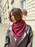 Triangle écharpe de Cou en Laine et Cachemire - Joe & Mey