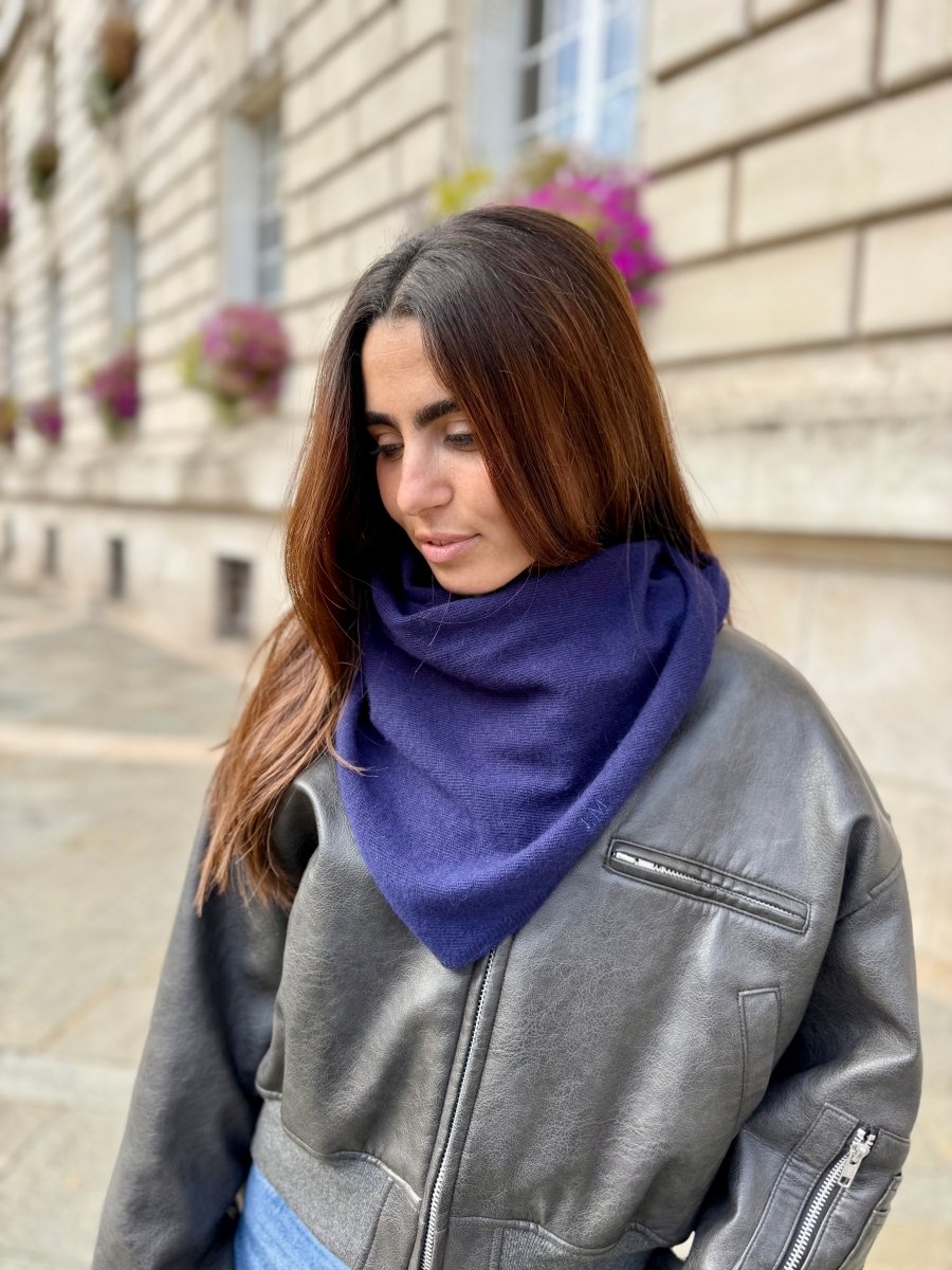 Triangle écharpe de Cou en Laine et Cachemire - Joe & Mey