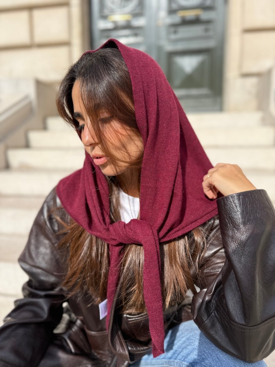 Triangle écharpe de Cou en Laine et Cachemire - Joe & Mey