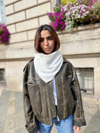 Triangle écharpe de Cou en Laine et Cachemire - Joe & Mey