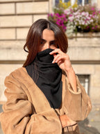 Triangle écharpe de Cou en Laine et Cachemire - Joe & Mey