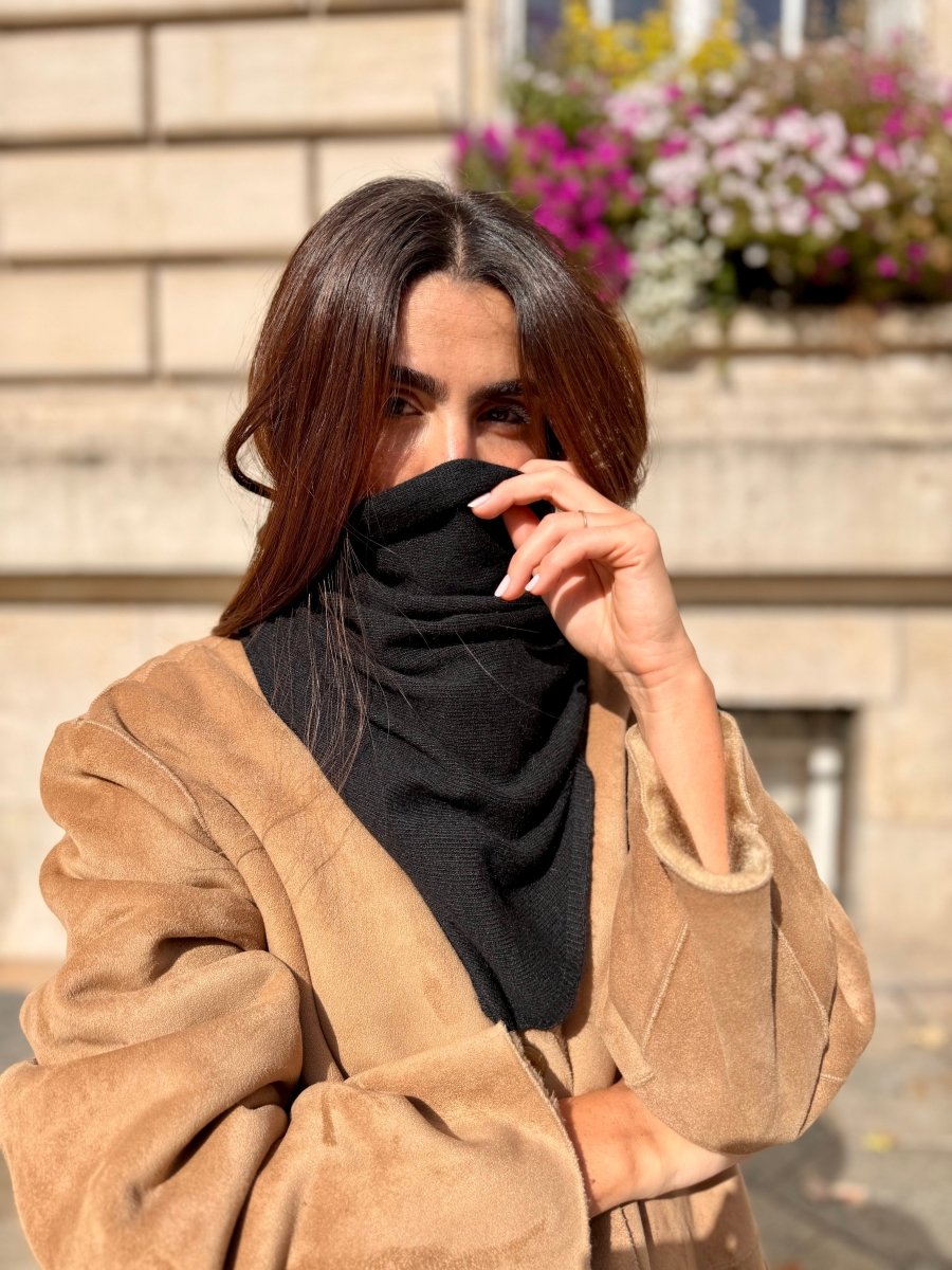 Triangle écharpe de Cou en Laine et Cachemire - Joe & Mey