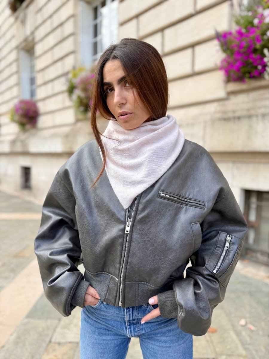 Triangle écharpe de Cou en Laine et Cachemire - Joe & Mey