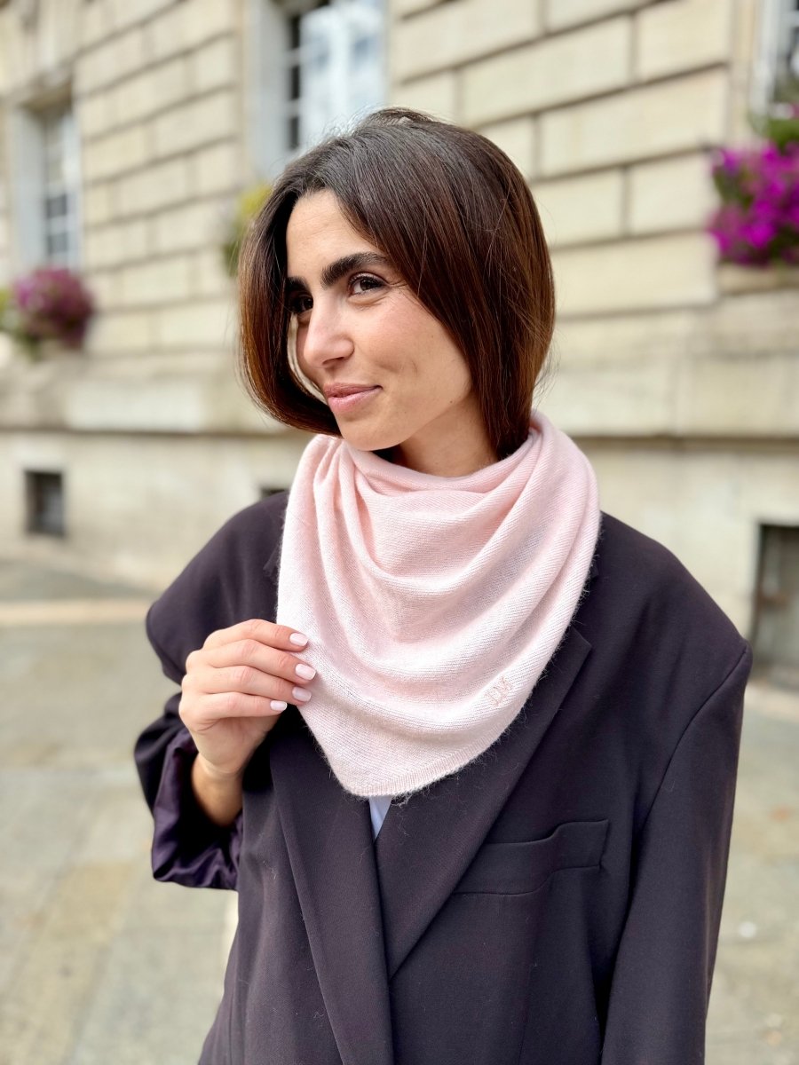 Triangle écharpe de Cou en Laine et Cachemire - Joe & Mey