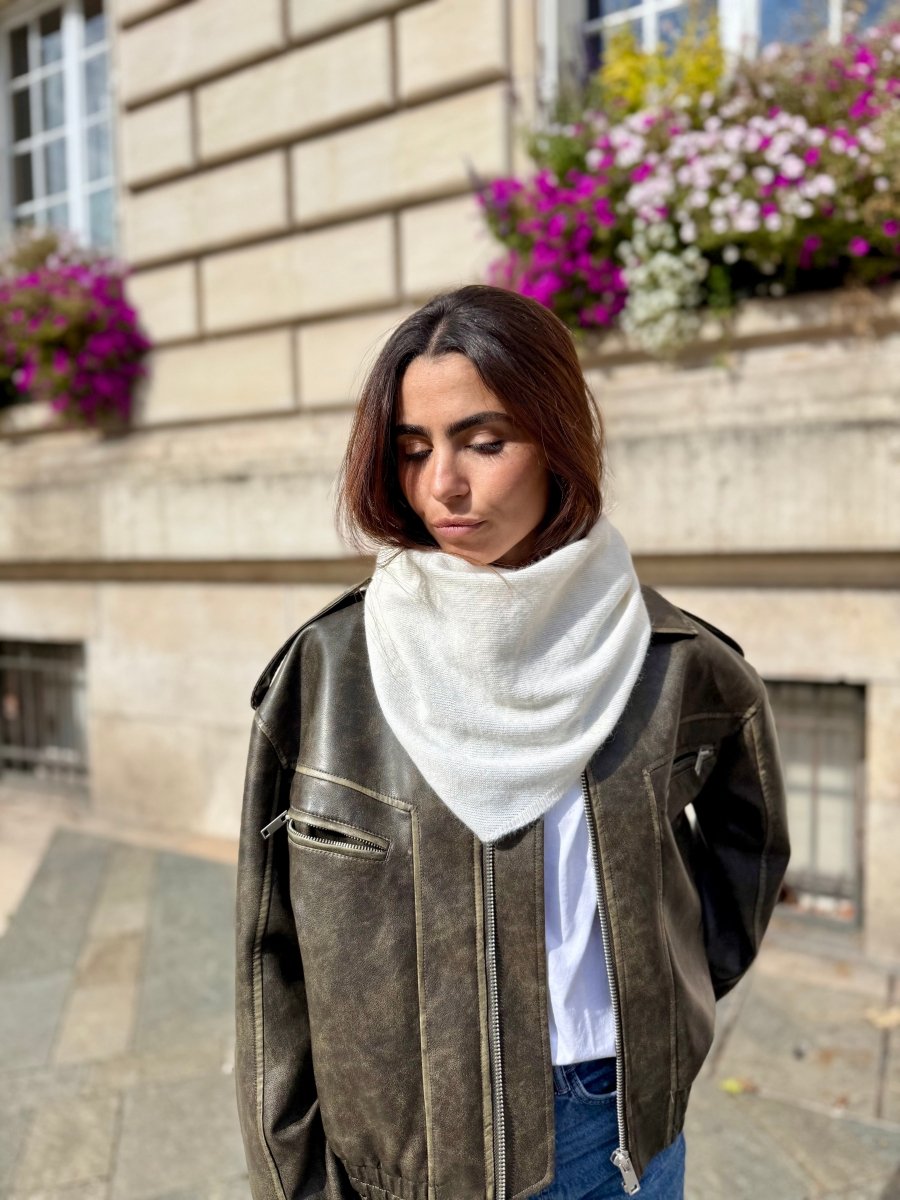 Triangle écharpe de Cou en Laine et Cachemire - Joe & Mey