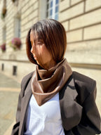 Triangle écharpe Effet Cuir Vegan - Joe & Mey