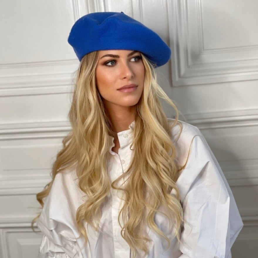 Béret Emily en laine – Bleu – vue 2