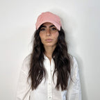 Casquette baseball effet déchiré – Rose – vue 2