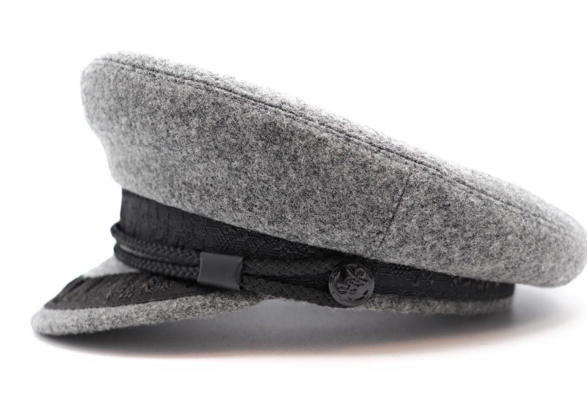 Casquette marin en laine – Gris – vue 4