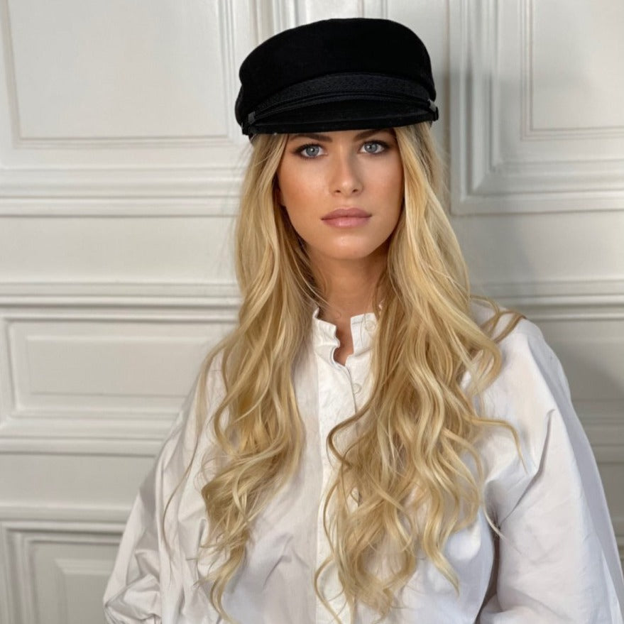 Casquette marin en laine – Noir – vue 1