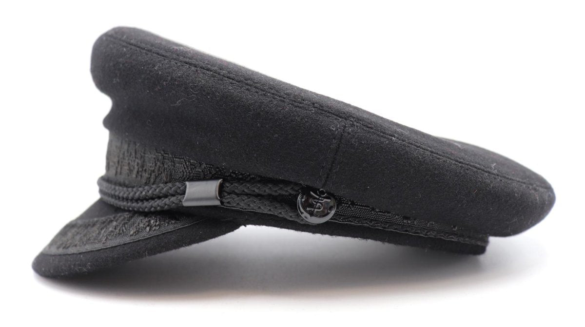 Casquette marin en laine – Noir – vue 4