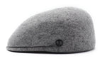 Casquette plate bombée en laine – Gris chiné clair – vue 4