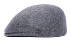 Casquette plate bombée en laine – Gris chiné foncé – vue 3
