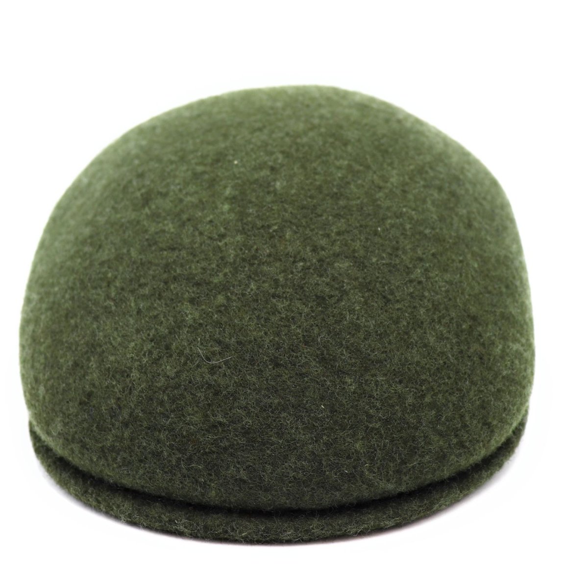 Casquette plate bombée en laine – Kaki chiné – vue 2