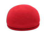 Casquette plate bombée en laine – Rouge – vue 5
