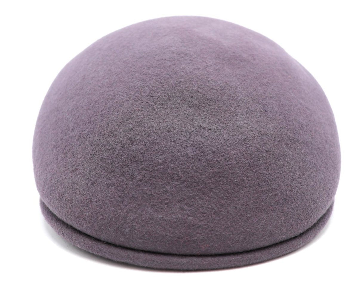 Casquette plate bombée en laine – Taupe – vue 8